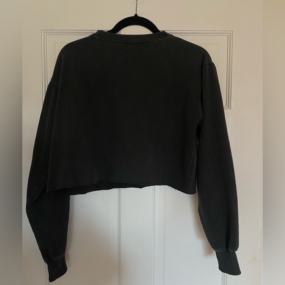 Pacsun distressed cropped sweatshirt - Picture 2 of 2